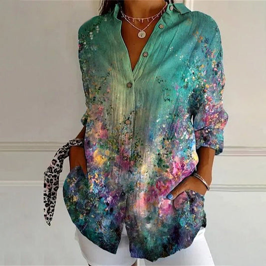 Ria | Floral Serenity Blouse