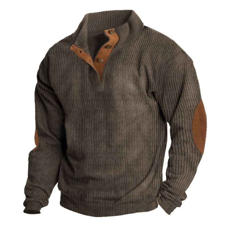 Clark™ Men's Ribbed Button Up Sweater