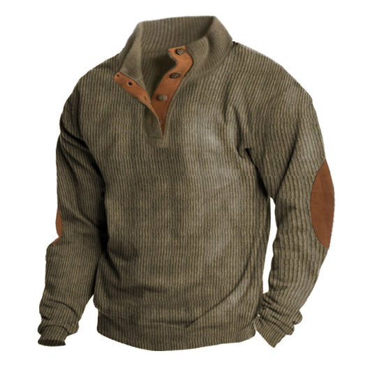 Clark™ Men's Ribbed Button Up Sweater