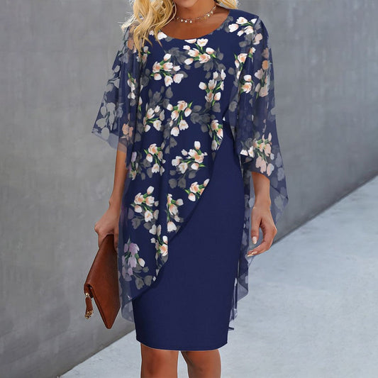 Marguerite - Floral Dress with Tummy Coverage