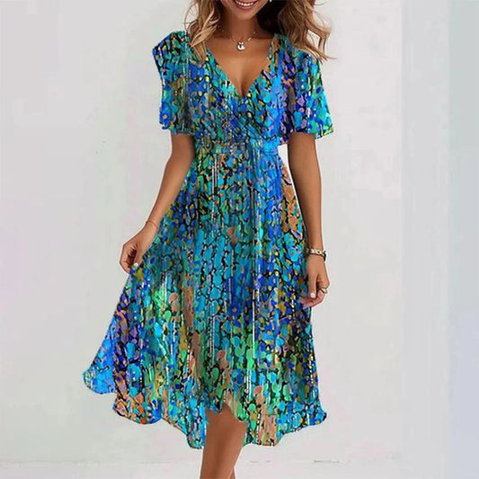 Grace™ Elegant Short Sleeve Dress