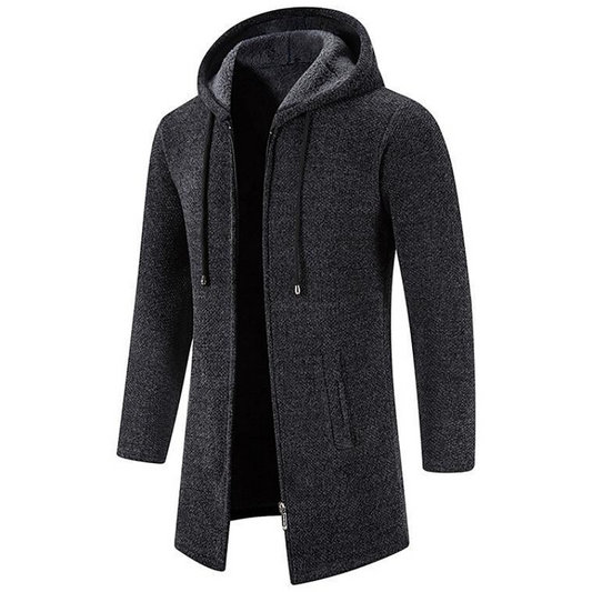 Cody™ Men's Mid-Length Hooded Wool Coat