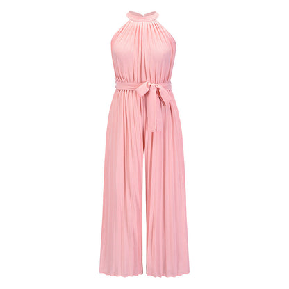 LUCY - Pleated Jumpsuit With Belt