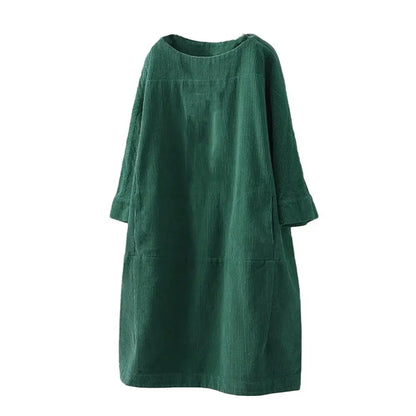 Verde Corduroy Dress