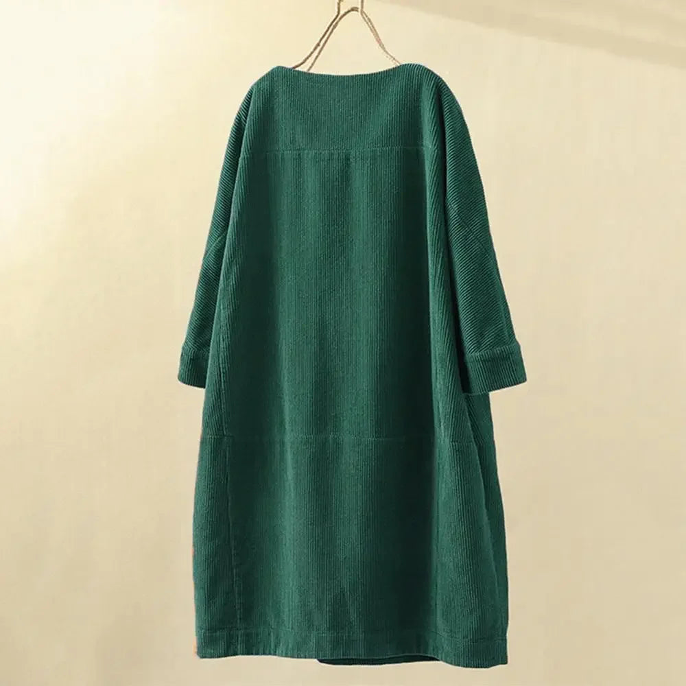 Verde Corduroy Dress