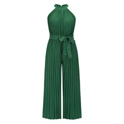 LUCY - Pleated Jumpsuit With Belt