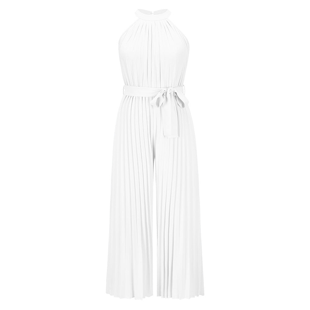 LUCY - Pleated Jumpsuit With Belt