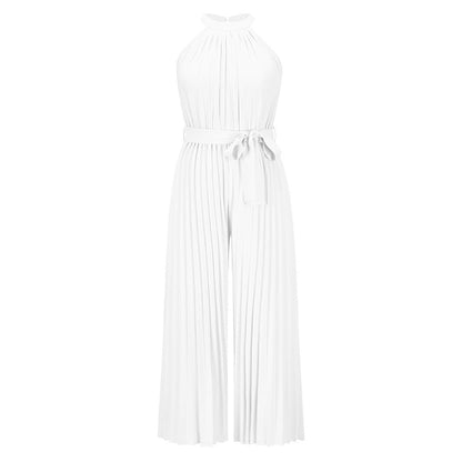 LUCY - Pleated Jumpsuit With Belt