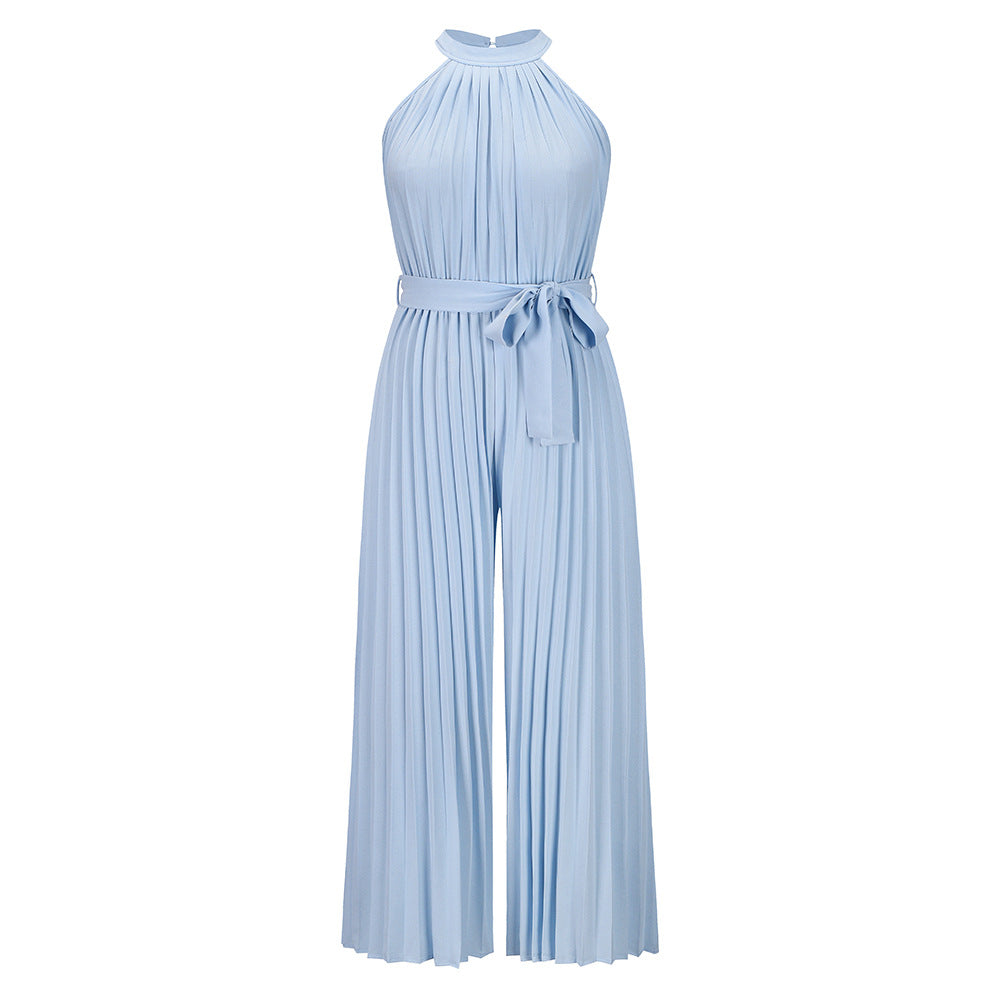 LUCY - Pleated Jumpsuit With Belt