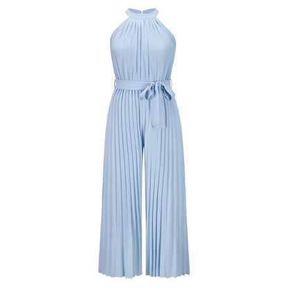 LUCY - Pleated Jumpsuit With Belt