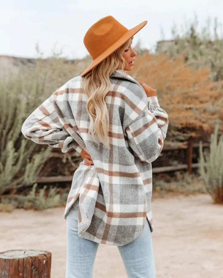 Mia | Trendy Plaid Shirt