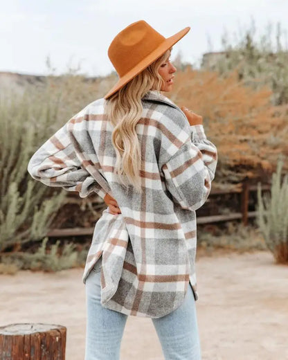 Mia | Trendy Plaid Shirt