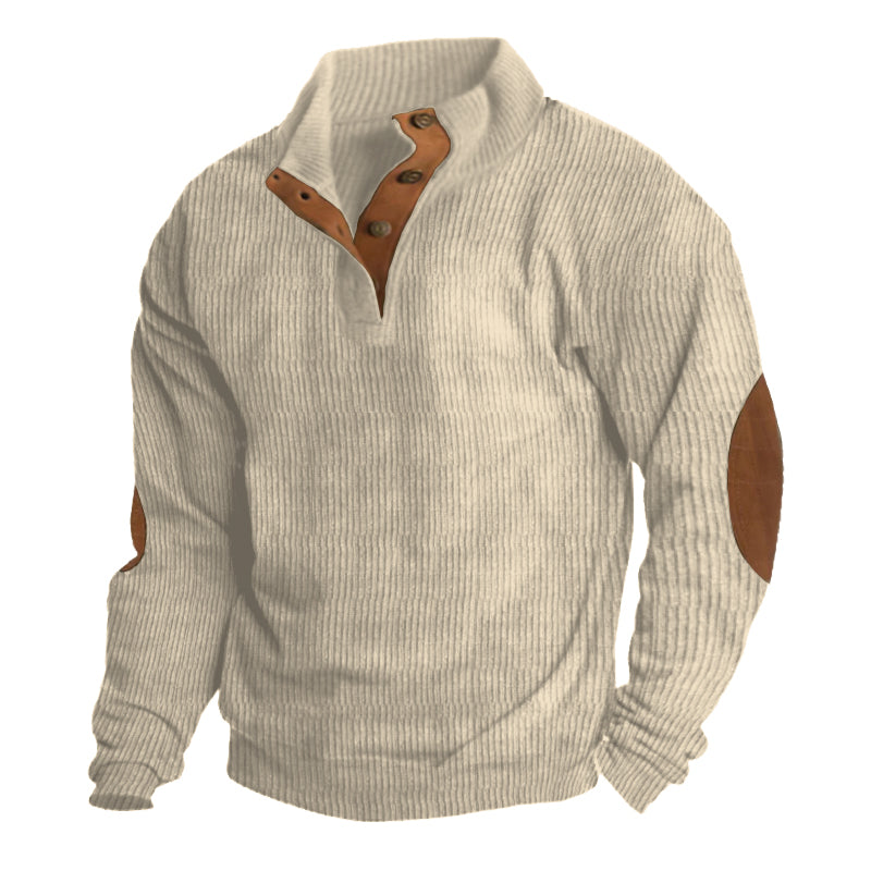 Clark™ Men's Ribbed Button Up Sweater